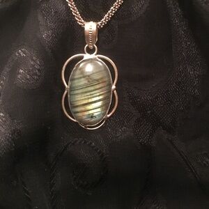1 1/2" labradorite pendant